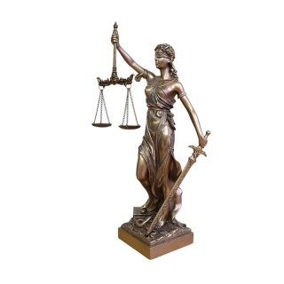 Spravedlnost - bohyně Themis soška Veronese, dárek pro právníka, WU71832A4
