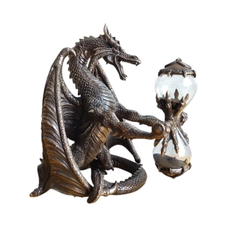 Přesýpací hodiny s drakem – fantasy soška, Veronese WU72230A1