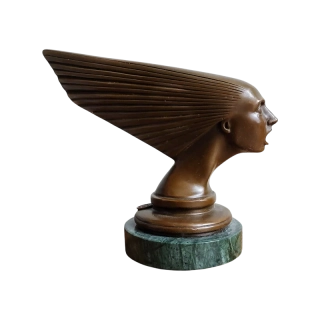 Bronzová soška Victoire Duch větru ve stylu Art Deco – Spirit of the Wind