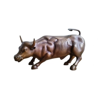 Bronzová socha býka – Wall Street Bull – symbol síly a prosperity