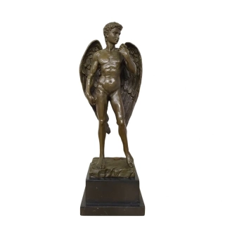 Bronzová socha anděla Davida – Michelangelo | Luxusní bronzová figurka v antickém stylu