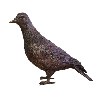 Bronzová socha holuba | Realistická dekorace do interiéru i exteriéru | Možnost pevného uchycení