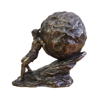 Soška Sisyfos – řecká mytologie, symbol vytrvalosti a lidského úsilí, dekorace do pracovny, Veronese WU77845A1