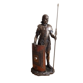 Římský voják s kopím a štítem – Stylová historická dekorace Veronese WU76048A4