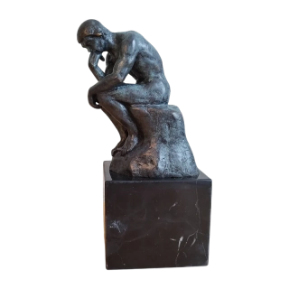 Myslitel – Le Penseur – Rodin – bronzová socha, klasická umělecká dekorace