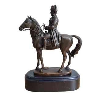 Napoleon na koni - bronzová socha, signováno A. Canova