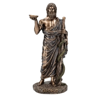 Asklépios – bůh lékařství a uzdravování figurka Veronese WU78205A4