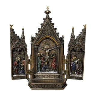 Kalvárie – otevírací triptych Ukřižování Ježíše Krista, domácí oltář WU76234A4